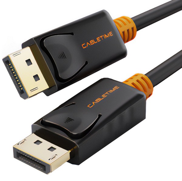 CABLETIME καλώδιο DisplayPort CT-01G, 4K/60Hz, 1.8m, μαύρο 5210131038871