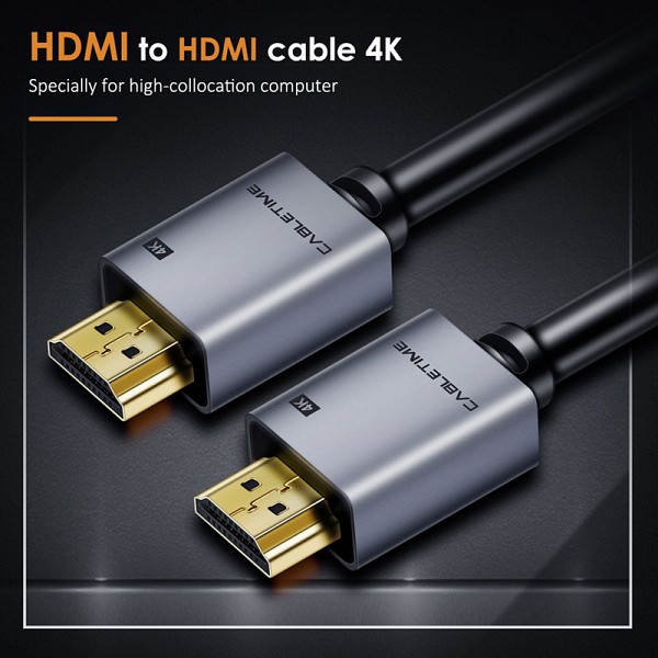 CABLETIME καλώδιο HDMI 2.0 CT-PHE2G, 4K/60Hz, 3m, μαύρο 5210131039113