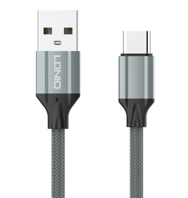 LDNIO καλώδιο USB-C σε USB LS441, 12W, 1m, γκρι 5210131073469