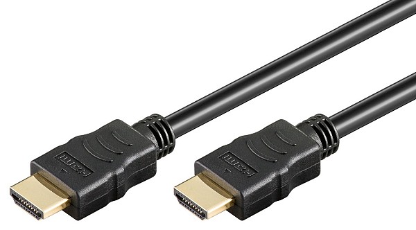 GOOBAY καλώδιο HDMI 2.0 61159 με Ethernet, 4K/60Hz, 18 Gbps, 2m, μαύρο 61159