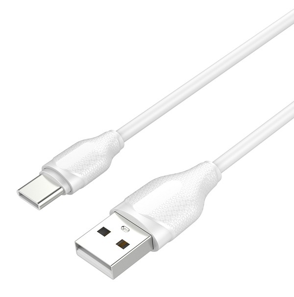 LDNIO καλώδιο USB-C σε USB LS372, 10.5W, 2m, λευκό 6933138643723