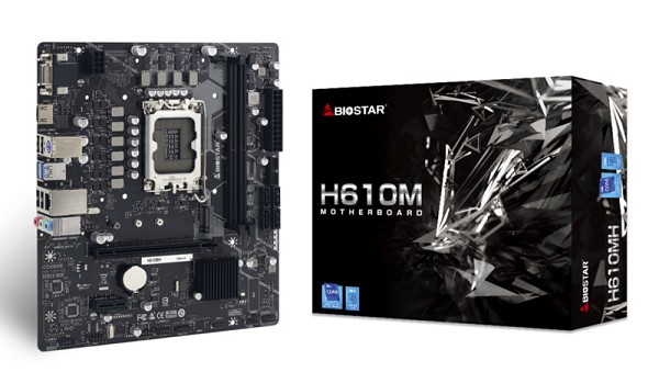 BIOSTAR μητρική H610MH, 2x DDR4, s1700, USB 3.2, uATX, GbE, Ver. 6.0 H610MH-V6.0