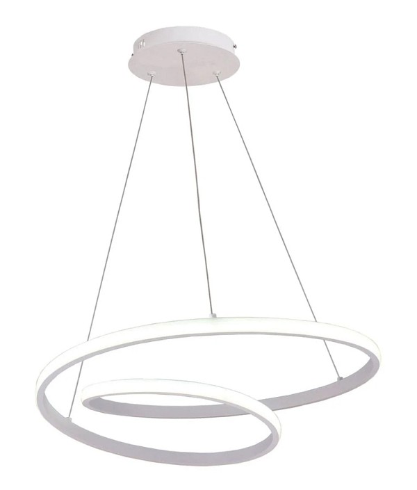 POWERTECH LED φωτιστικό οροφής HLL-0153, 25W, 4000K, Φ40cm, 1m, λευκό HLL-0153