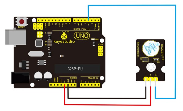 KEYESTUDIO active digital buzzer module KS0018 KS0018