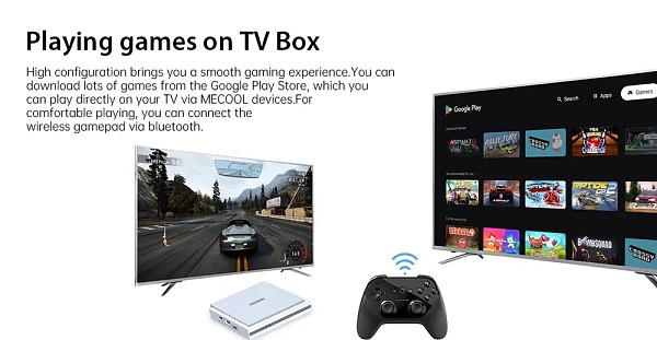 MECOOL TV Box KM2 Plus Deluxe, Google πιστοποίηση, 4K, WiFi, Android 11 MCL-KM2PLUSD