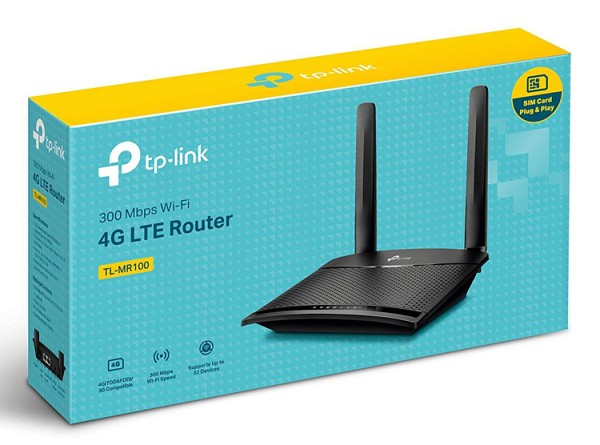 TP-LINK Wireless N Router TL-MR100, 4G LTE, Wi-Fi 300Mbps, Ver. 1.2 TL-MR100