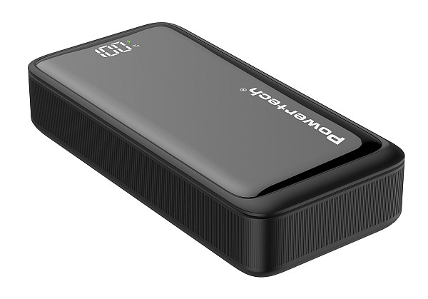 POWERTECH power bank PT-1327 με οθόνη, 20000mAh, 22.5W, μαύρο PT-1327