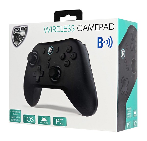 ROAR ασύρματο gamepad RR-0025 για Switch/PC/iOS/Android, Bluetooth, μαύρο RR-0025