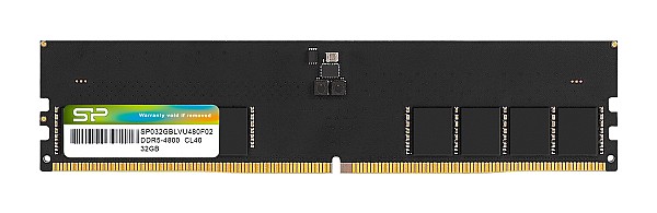 SILICON POWER μνήμη DDR5 UDIMM SP032GBLVU480F02, 32GB, 4800MHz, CL40 SP032GBLVU480F02