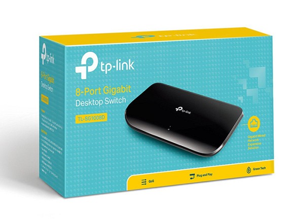 TP-LINK Desktop Switch TL-SG1008D, 8-port 10/100/1000Mbps, Ver. 12.0 TL-SG1008D