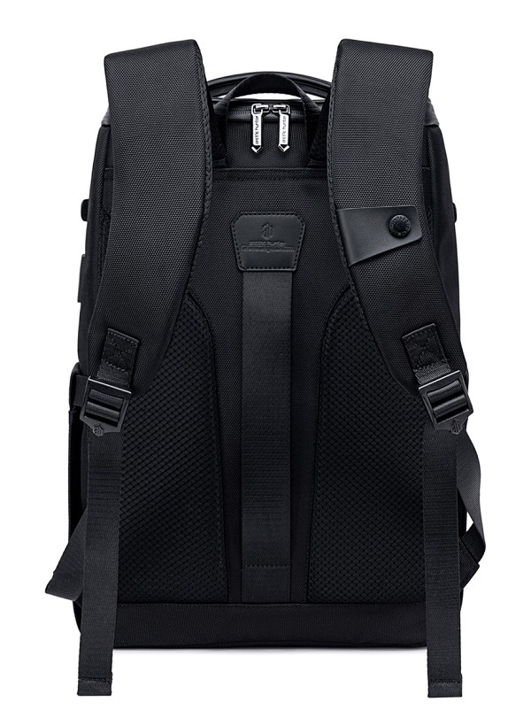 ARCTIC HUNTER τσάντα πλάτης B00675 με θήκη laptop 15.6, USB, 15L, μαύρη B00675-BK