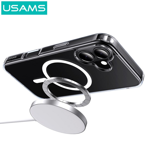 USAMS θήκη Ice Magnet US-BH889 για iPhone 16, διάφανη IP16BC01