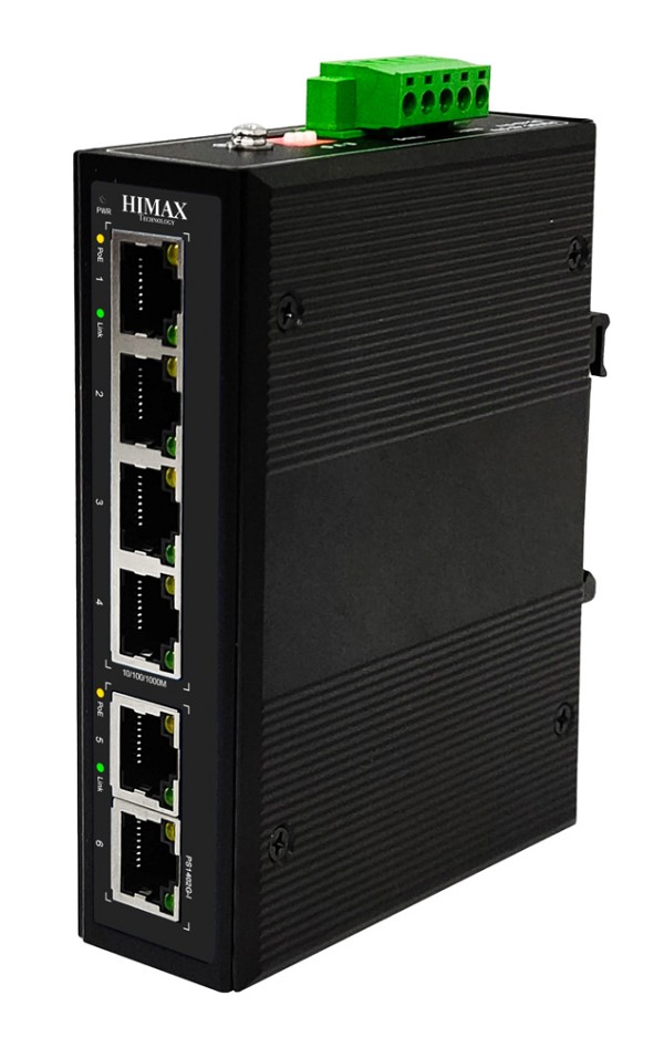 HIMAX industrial PoE switch PS1402G-I, 4x GE PoE & 2x GE θύρες, έως 1000Mbps PS1402G-I