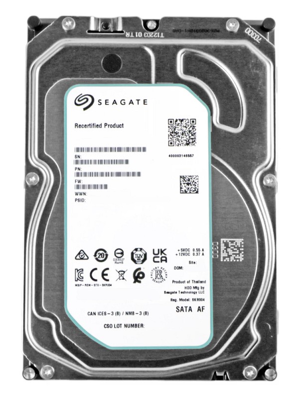 SEAGATE σκληρός δίσκος Exos 5E8 3.5, 8TB, 5400RPM, 256MB, 6Gb/s, FR ST8000AS0003-FR