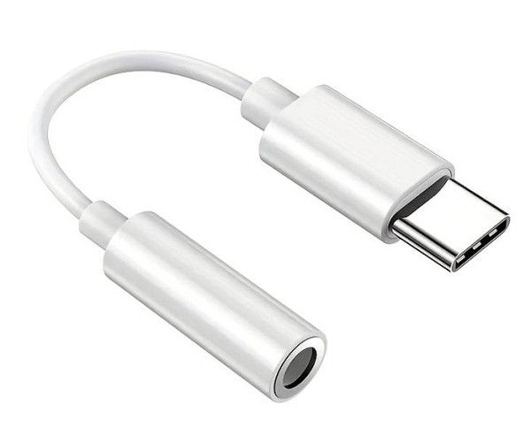 POWERTECH αντάπτορας USB-C σε 3.5mm CAB-UC088, λευκός CAB-UC088