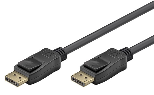 GOOBAY καλώδιο DisplayPort 74759, VESA Certified, 16K/60Hz, 80 Gbps, 1m, μαύρο 74759