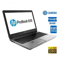 HP ProBook 650G1 i7-4712MQ/15.6FHD/16GB DDR3/256GB SSD/DVD/Camera/8P Grade A Ref Laptop