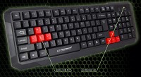 ESPERANZA WIRED GAMING USB KEYBOARD ASPIS RED