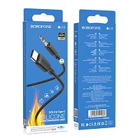 Borofone Cable BL18 - jack 3,5mm to Type C - 1m black