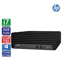 Desktop PC HP ProDesk 400 G7 SFF, Intel Core i7 10700t, 16GB RAM, 512GB SSD NVMe, Display Port, HDMI, Win10 Pro