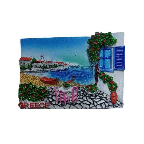 Tουριστικό μαγνητάκι Souvenir – By the sea Σετ 12pcs – Greece