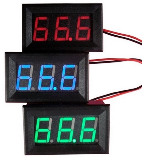 LED VOLTEMETER 0-30V DC