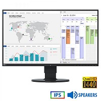 Used Monitor FlexScan EV2750 IPS LED/Eizo/27QHD/2560x1440/Wide/Black/w/Speakers/DVI-D & DP & USB U