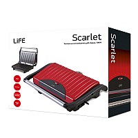 Τοστιέρα με grill πλάκες 700W LIFE Scarlet