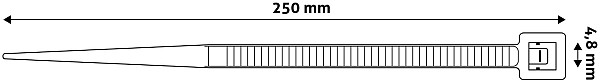 Entac Δεματικά ECT-4.8-250-W Άσπρο