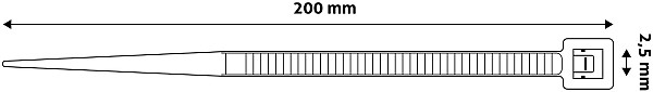 Entac Δεματικά ECT-2.5-200-W Άσπρο