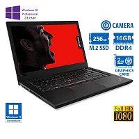 Lenovo ThinkPad T480 i7-8550U/14FHD/16GB DDR4/256GB M.2 SSD/No ODD/Nvidia 2GB/Cam/10P Grade A