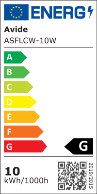 Avide LED Προβολέας Slim SMD  10W CW 6400K Value