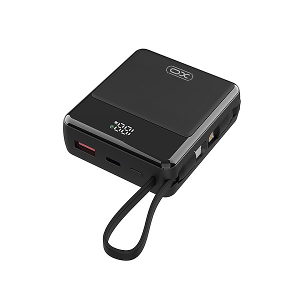 XO PR224 mini digital display fast charging power bank 10000mAh (Black)