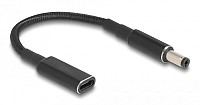 POWERTECH καλώδιο τροφοδοσίας CAB-UC069, USB-C σε 5.5x2.1mm, 15cm, μαύρο CAB-UC069