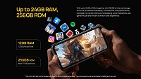 ULEFONE smartphone Armor 24, 6.78, 12/256GB, 22000mAh, IP68/IP69K, μαύρο ARMOR24-BK