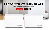 MERCUSYS Mesh Wi-Fi 6 System Halo H80X, 3Gbps Dual Band, 2τμχ, Ver. 1.0 HALO-H80X-2PACK