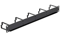 DELOCK cable management 42496 για rack 19/1U, 5x γάντζοι, μαύρο 42496