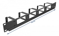 DELOCK cable management 66659 για rack 19/1U, 5x γάντζοι, μαύρο 66659