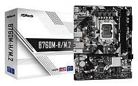 ASROCK μητρική B760M-H/M.2, 2x DDR5, s1700, USB 3.2, mATX B760M-H-M.2