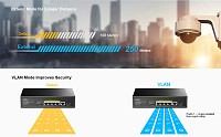 CUDY PoE+ switch GS1005PTS1, 5-port PoE+, 1x SFP, 120W, V1.0 GS1005PTS1