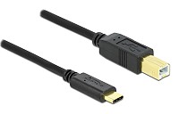 DELOCK καλώδιο USB-C σε USB Type B 83601, 1m, μαύρο 83601