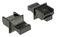 DELOCK κάλυμμα προστασίας για θύρα RJ45 64020, μαύρο, 10τμχ 64020