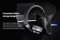 CELEBRAT headphones A34, ασύρματα & ενσύρματα, 40mm, 300mAh, μαύρα A34-BK