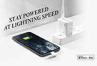 SILICON POWER φορτιστής τοίχου QM10 με καλώδιο, USB-C, 18W, MFi, λευκός SP18WASYQM10L0CW