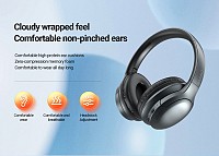 CELEBRAT headphones A33, ασύρματα & ενσύρματα, ANC, 40mm, 300mAh, μαύρα A33-BK