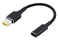 POWERTECH καλώδιο τροφοδοσίας CAB-UC077, USB-C σε slim tip Lenovo, μαύρο CAB-UC077