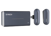 SYNCO ασύρματο μικρόφωνο P1L με θήκη φόρτισης, Lightning, 2.4GHz, γκρι SY-P1L-BK