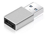 POWERTECH αντάπτορας USB 3.0 σε USB-C PTH-063, 5Gbps, ασημί PTH-063