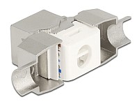 DELOCK keystone module RJ45 σε LSA 87032, Cat.6A, ασημί 87032