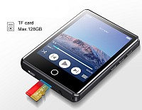 RUIZU MP3 player M6 με οθόνη αφής 2.8, 8GB, ελληνικό μενού, μαύρο M6-8GB